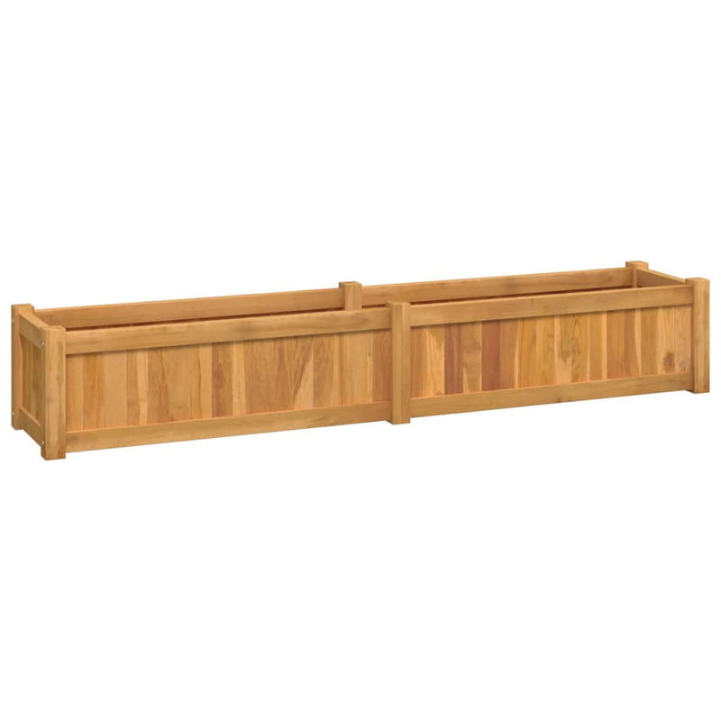 Load image into Gallery viewer, Vidaxl plantenbak verhoogd 150x30x25 cm massief teakhout
