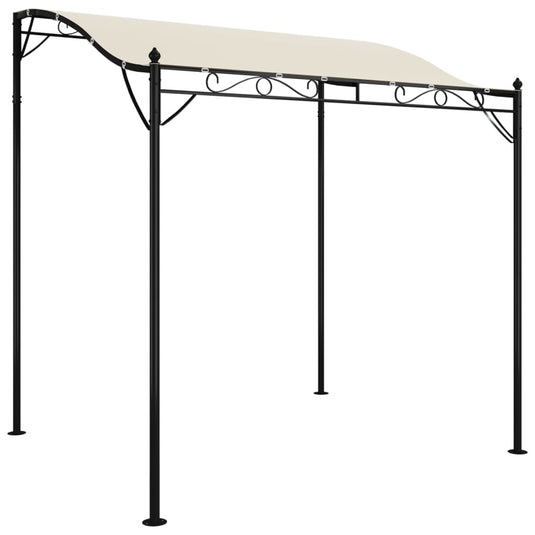 VidaXL Luifel 2x2,3 m 180 g m² stof en staal crèmekleurig