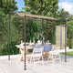 VidaXL Luifel 2x2,3 m 180 g m² stof en staal taupe