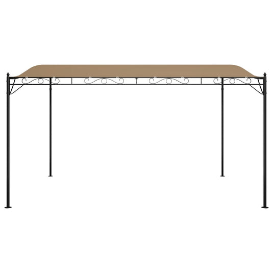 Vidaxl luifel 4x3 m 180 g m² stof en staal taupe