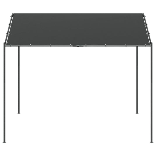 Vidaxl tuinpaviljoen 3x3 m staal en stof antracietkleurig