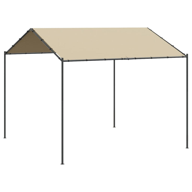 Load image into Gallery viewer, Vidaxl tuinpaviljoen 4x4 m staal en stof beige
