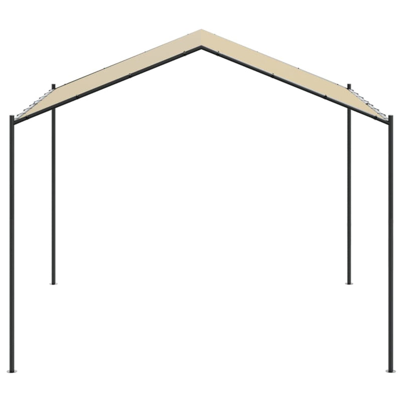Load image into Gallery viewer, Vidaxl tuinpaviljoen 4x4 m staal en stof beige
