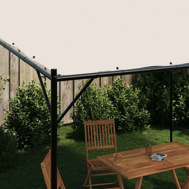 Load image into Gallery viewer, Vidaxl prieel 4x4 m 180 g m² stof en staal wit
