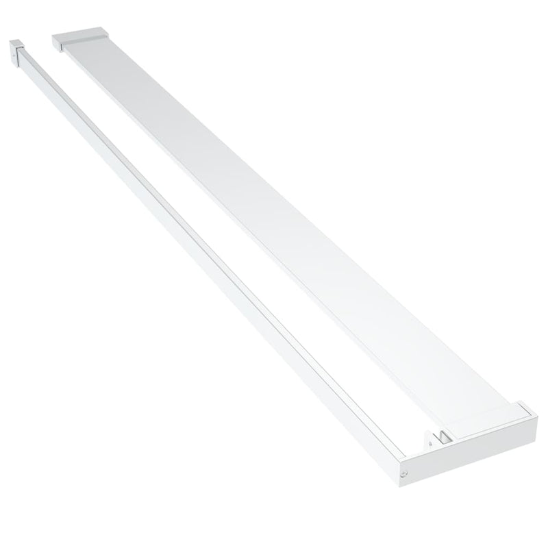 Load image into Gallery viewer, Vidaxl wandschap voor inloopdouchewand 100 cm aluminium chroomkleurig
