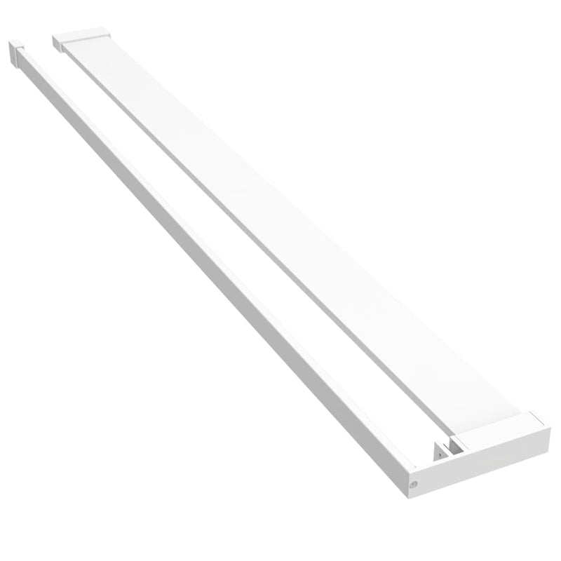 Load image into Gallery viewer, VidaXL Wandschap voor inloopdouchewand 80 cm aluminium wit
