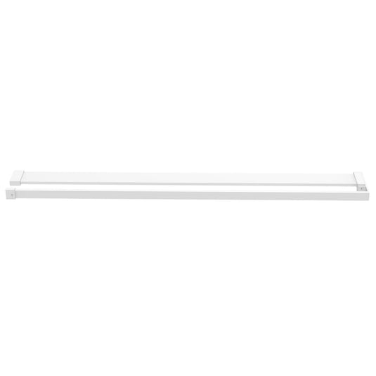 VidaXL Wandschap voor inloopdouchewand 80 cm aluminium wit