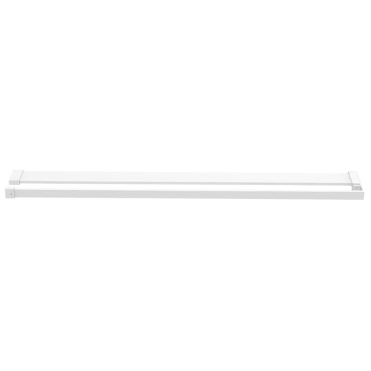 VidaXL Wandschap voor inloopdouchewand 100 cm aluminium wit