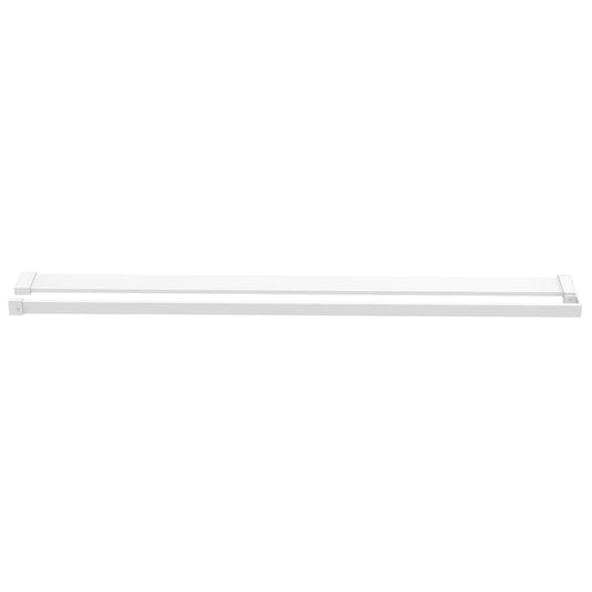 Vidaxl wandschap voor inloopdouchewand 115 cm aluminium wit