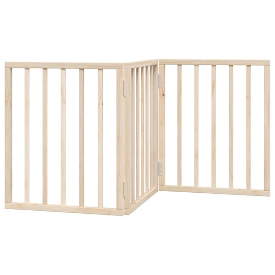 Vidaxl hondenhek opvouwbaar 3 panelen 150 cm populierenhout