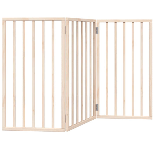 Vidaxl hondenhek opvouwbaar 3 panelen 150 cm populierenhout