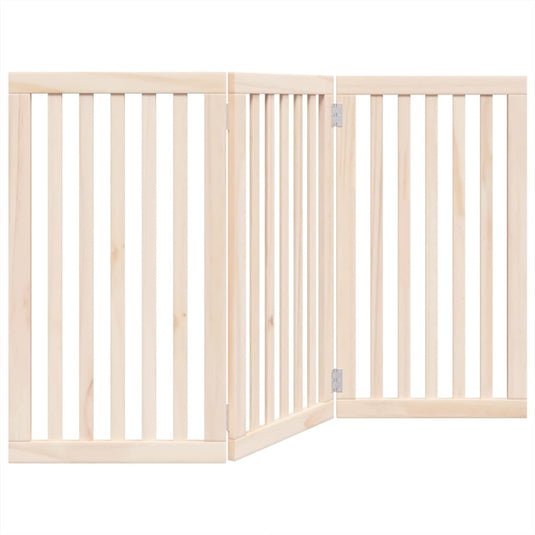 Vidaxl hondenhek opvouwbaar 3 panelen 150 cm populierenhout