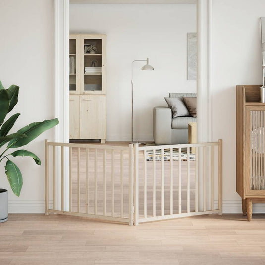 Vidaxl hondenhek inklapbaar 2 panelen 160 cm massief vurenhout