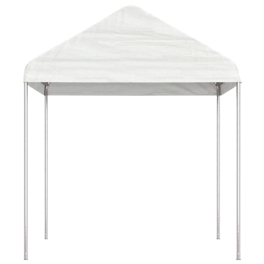 Vidaxl prieel met dak 2,28x2,23x2,69 m polyetheen wit