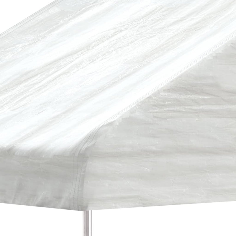 Load image into Gallery viewer, Vidaxl prieel met dak 4,08x2,23x3,22 m polyetheen wit
