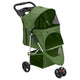 Vidaxl hondenwagen inklapbaar 80x46x98 cm oxford stof groen