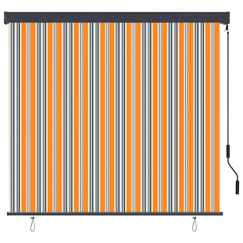 Chargez l'image dans la visionneuse de la galerie, Vidaxl rolgordijn geel en blauw 180 x 250 cm stof en aluminium
