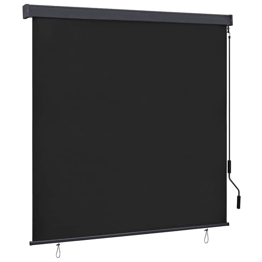 Vidaxl rolgordijn gestreept antraciet 180 x 250 cm stof en aluminium