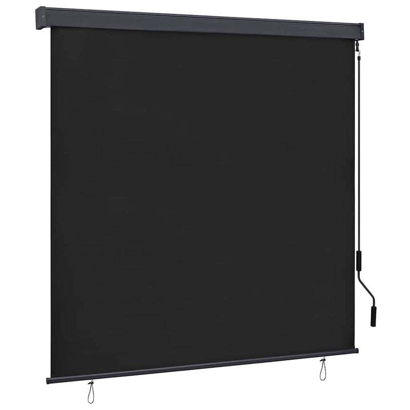Chargez l'image dans la visionneuse de la galerie, Vidaxl rolgordijn gestreept antraciet 180 x 250 cm stof en aluminium
