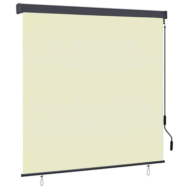 Vidaxl rolgordijn met gordijnen crème 180 x 250 cm stof en aluminium
