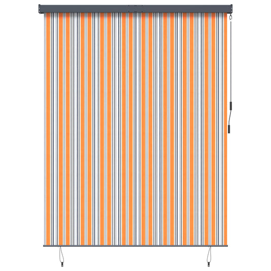 Vidaxl rolgordijn geel en blauw 200 x 250 cm stof en aluminium