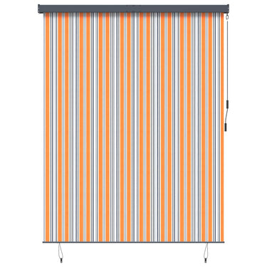 Vidaxl rolgordijn geel en blauw 200 x 250 cm stof en aluminium