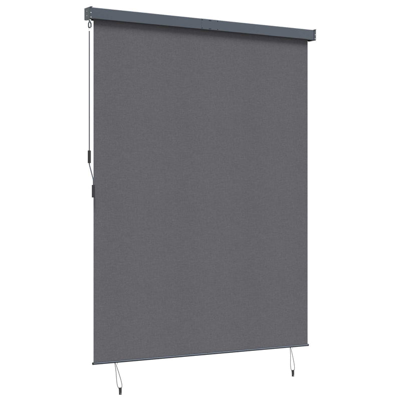 Afbeelding laden in galerijviewer, Vidaxl rolgordijn gestreept antraciet 200 x 250 cm stof en aluminium
