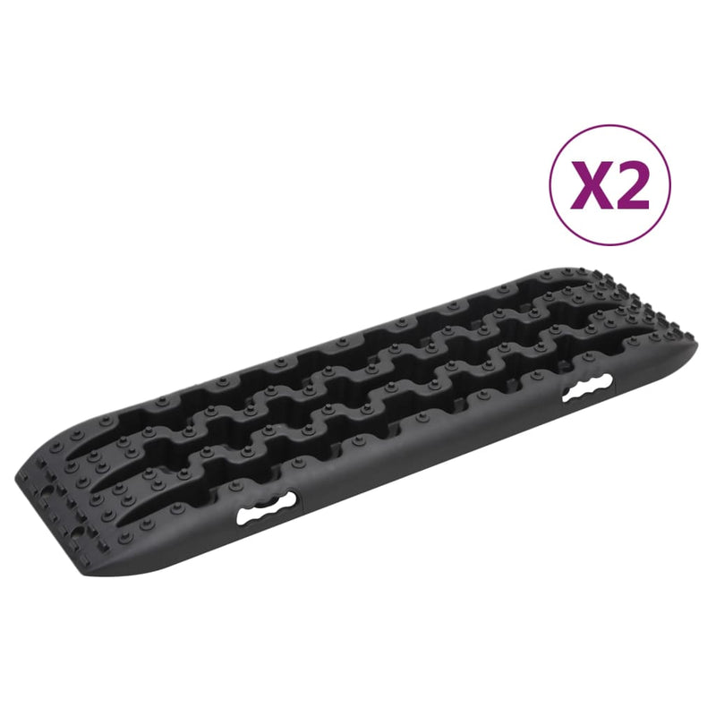 Load image into Gallery viewer, Vidaxl gripplaten 2 st 106x30,5x7 cm nylon zwart
