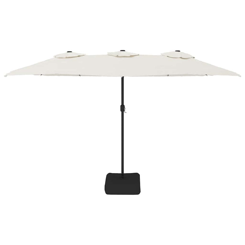 ギャラリービューアに画像をロードする, Vidaxl parasol dubbel 449x265 cm zandwit
