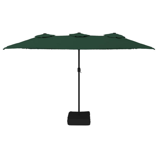 VidaXL Parasol dubbel 449x245 cm groen
