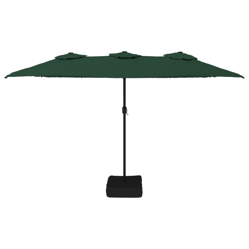 Load image into Gallery viewer, VidaXL Parasol dubbel 449x245 cm groen
