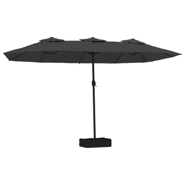 Vidaxl parasol dubbel 449x265 cm antracietkleurig