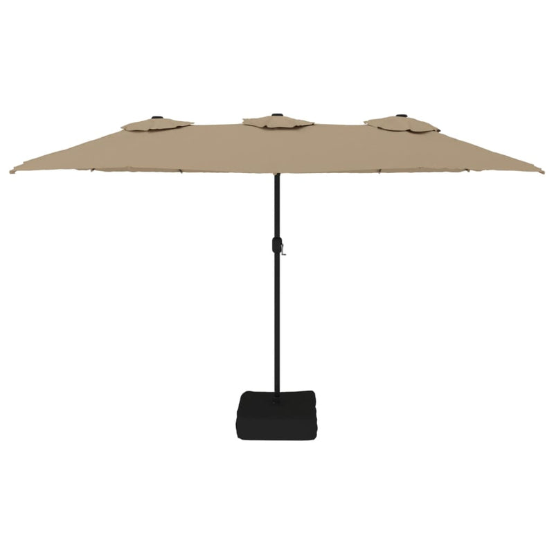 Load image into Gallery viewer, VidaXL Parasol dubbel 449x245 cm taupe

