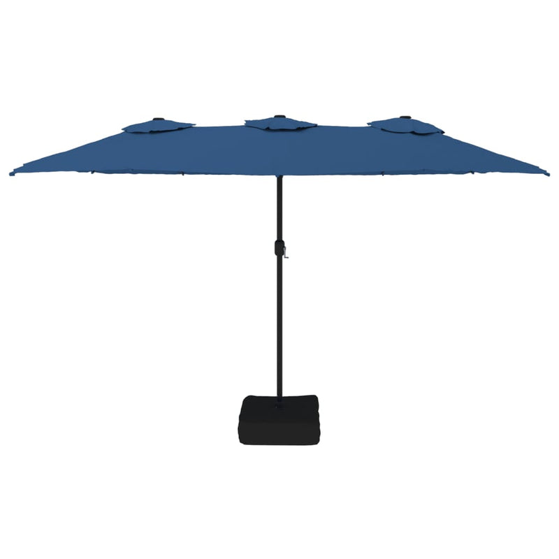 Load image into Gallery viewer, Vidaxl parasol dubbel dak 449x265 cm azuurblauw
