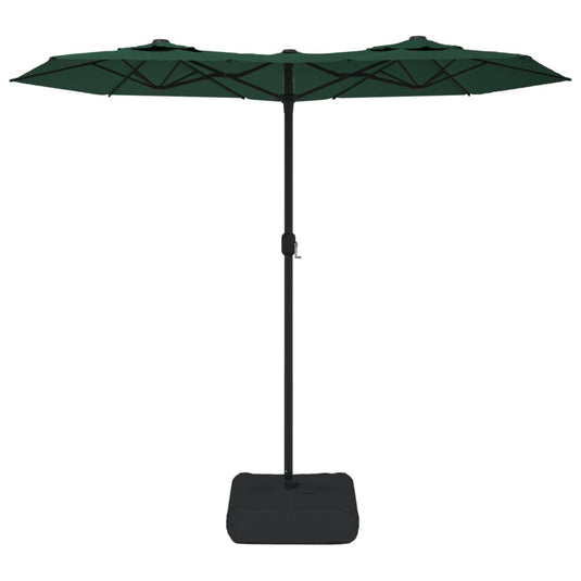 Vidaxl parasol dubbel dak 316x145 cm groen