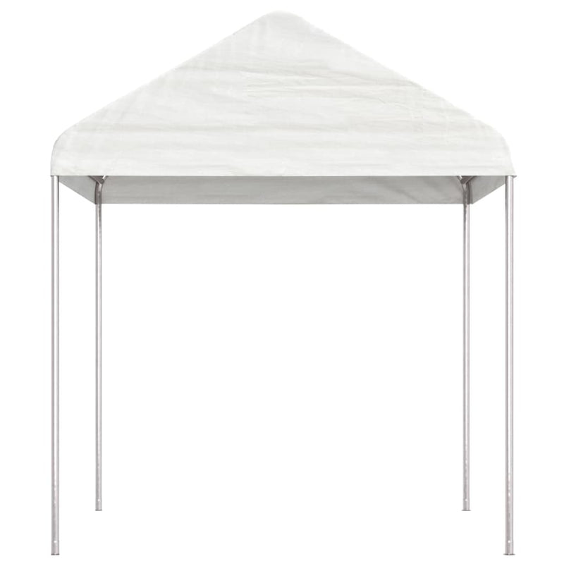 Afbeelding laden in galerijviewer, VidaXL Prieel met dak 15,61x2,28x2,69 m polyetheen wit
