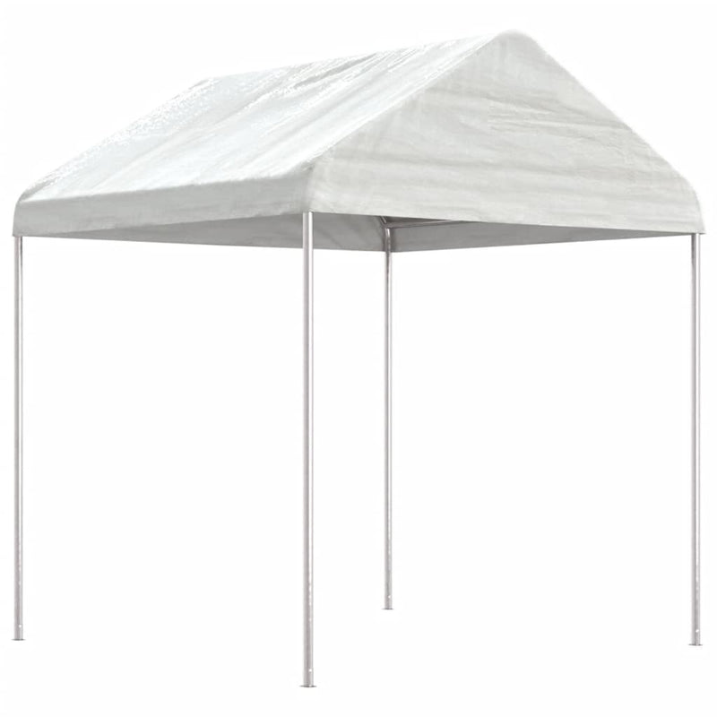 ギャラリービューアに画像をロードする, VidaXL Prieel met dak 20,07x2,28x2,69 m polyetheen wit
