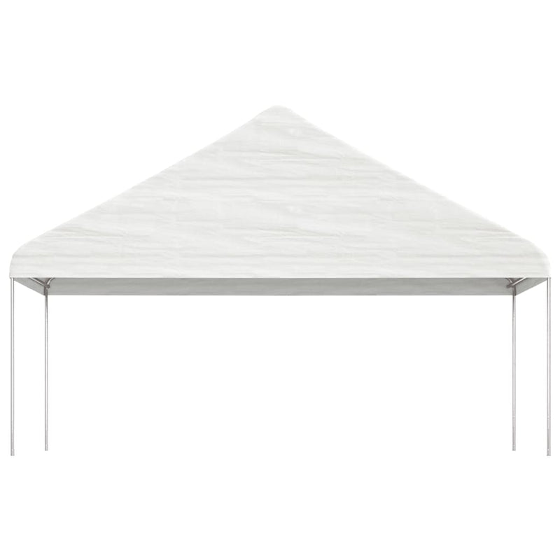 Afbeelding laden in galerijviewer, VidaXL Prieel met dak 8,92x5,88x3,75 m polyetheen wit

