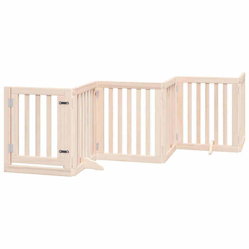 Laden Sie das Bild in Galerie -Viewer, Vidaxl hondenhek inklapbaar met deur 15 panelen 750 cm populierenhout

