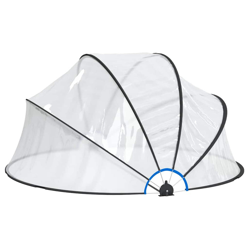 Load image into Gallery viewer, Vidaxl zwembadoverkapping rond 315x158 cm pvc
