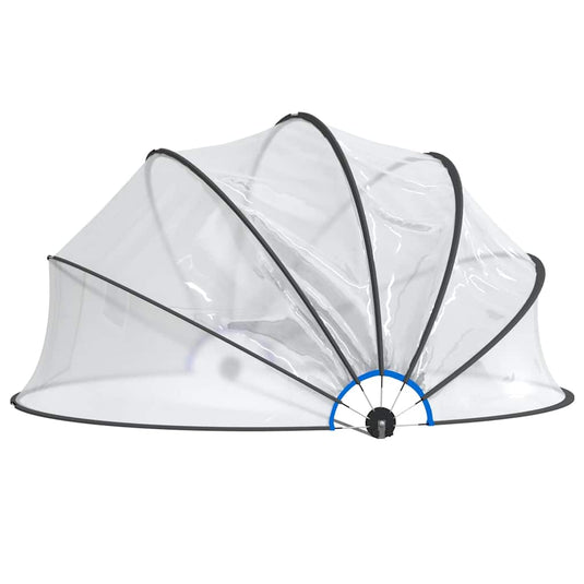 Vidaxl zwembadoverkapping rond 406x203 cm pvc