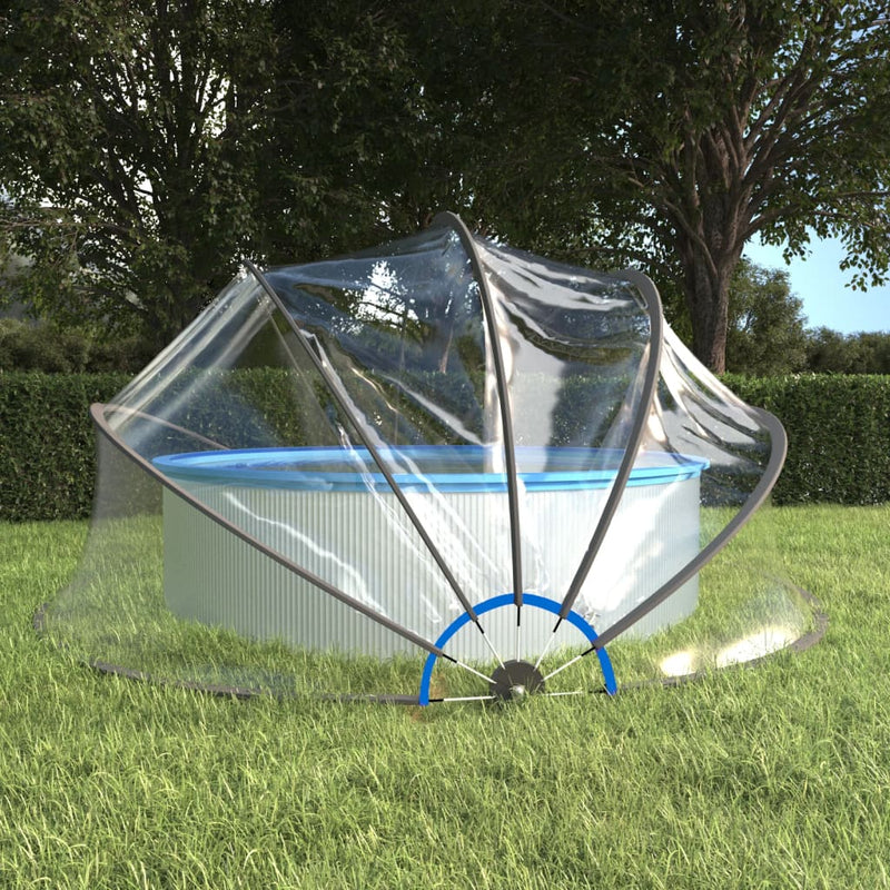 Load image into Gallery viewer, Vidaxl zwembadoverkapping rond 467x234 cm pvc
