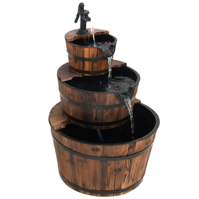 Load image into Gallery viewer, Vidaxl waterfontein met pomp 60x60x94 cm massief vurenhout
