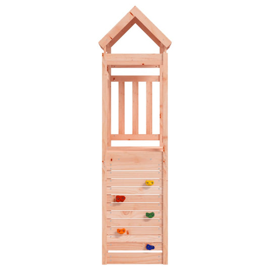VidaXL Speeltoren met rotswand 53x110,5x214 cm massief douglashout