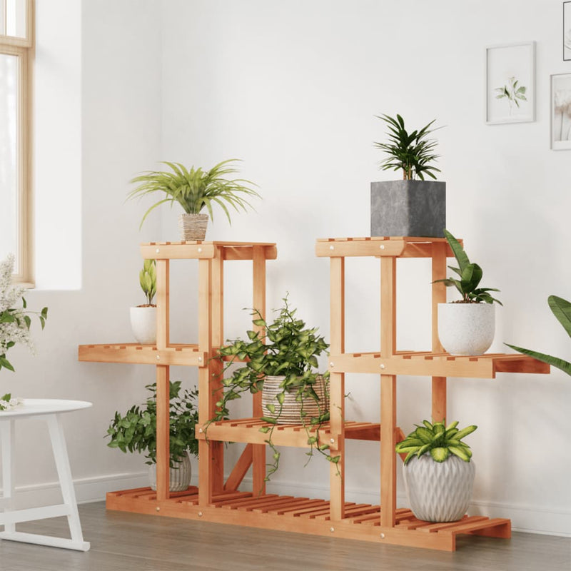 Afbeelding laden in galerijviewer, Vidaxl plantenstandaard 110x25x73 cm massief vurenhout
