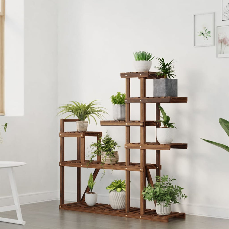 Load image into Gallery viewer, Vidaxl plantenstandaard 110x25x111 cm massief vurenhout
