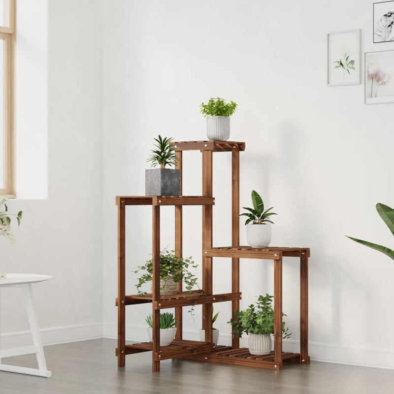 Afbeelding laden in galerijviewer, Vidaxl plantenstandaard 62,5x61,5x101,5 cm massief vurenhout
