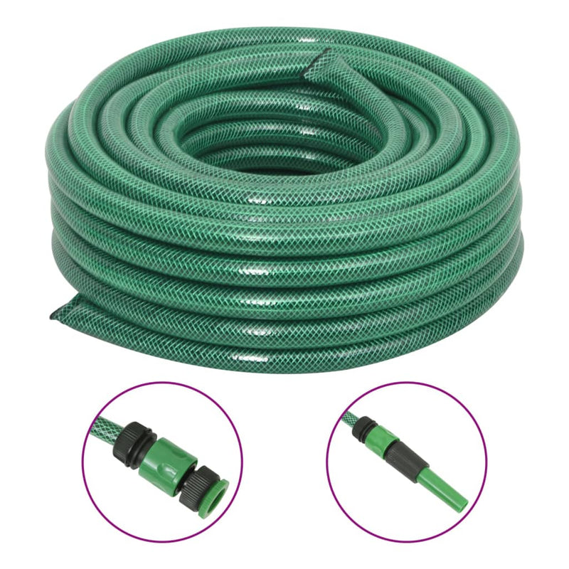 Load image into Gallery viewer, Vidaxl tuinslang met koppelingsset 0,75'' 20 m pvc groen
