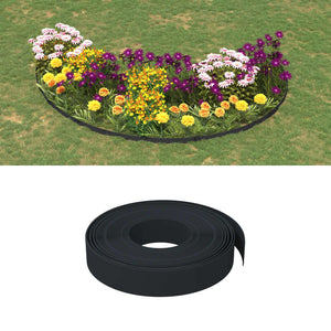 Vidaxl tuinranden 2 st 10 m 10 cm polyetheen zwart