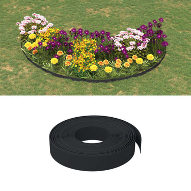 Vidaxl tuinranden 3 st 10 m 10 cm polyetheen zwart